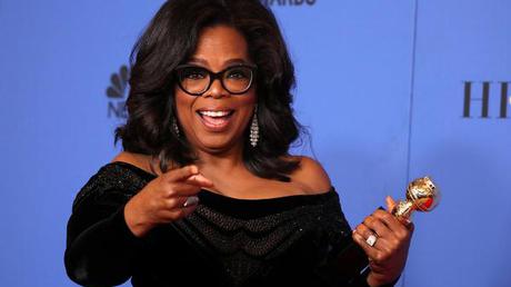 Image result for google images of Oprah Winfrey at the Golden Globes, 2017