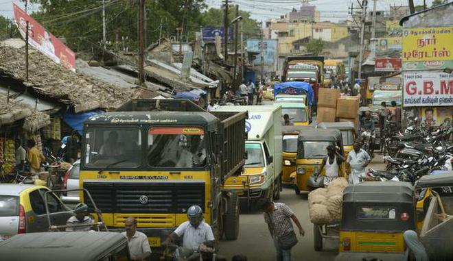 Image result for heavy vehicle trichy gandhi market