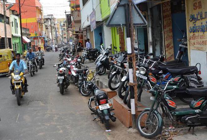 A view of Pattabiraman Pillai Street in Tiruchi