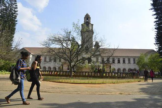 Students and public visiting the Indian Institute of Science (IISc) campus in Bengaluru. (FILE)