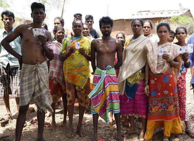 Mumbai: May 28, 2018. People of Dongari village in Talasari Taluka of Palghar district speaking to The Hindu on Monday. They are opposing bullet train project as the project will evacuate them from their village. They voted for the change. The by-election for Lok Sabha seat in Palghar of Maharashtra being conducted today. Photo: Arunangsu Roy Chowdhury.