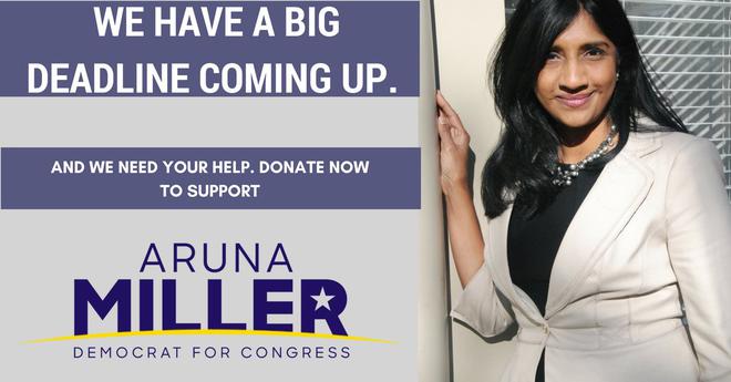 Image result for 1.	Indian American Aruna Miller files nomination in US Congress