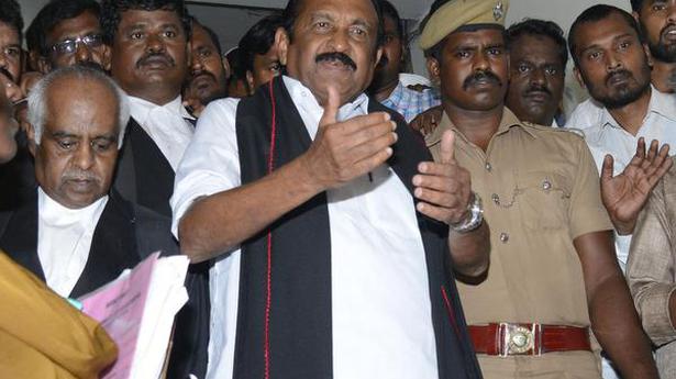 Image result for vaiko in jail wants bail