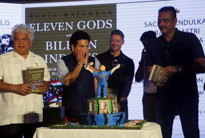 Image result for sachin ravi shastri in book launch