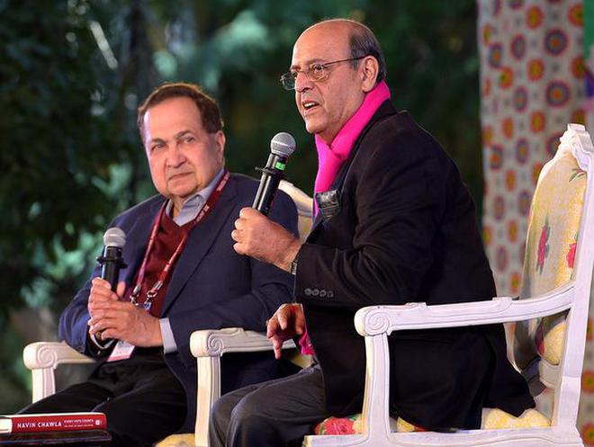 Straight talk: N. Ram, Chairman, The Hindu Publishing Group, in conversation with former Chief Election Commissioner Navin Chawla on Saturday.