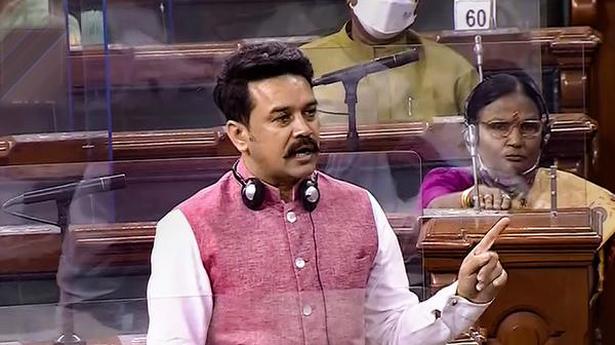 Parliament proceedings | Centre, States need to think about reducing taxes on petrol, diesel: Anurag Thakur