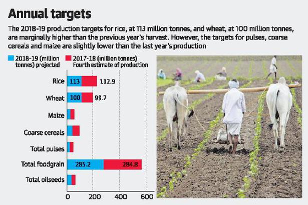 India targets slight increase in 2018-19 foodgrain output