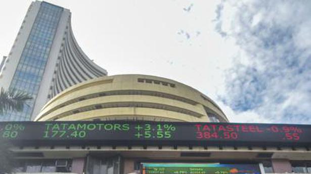 Sensex jumps 149 points to new record; Nifty closes shy of 18,000