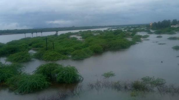 Flooding in Champavati River after heavy rains in north coastal Andhra - The Hindu