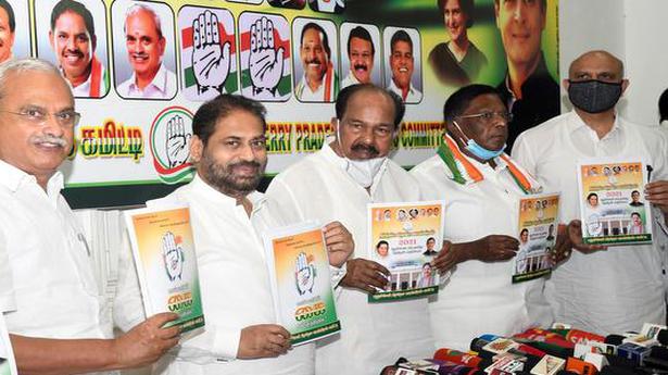 Puducherry Assembly elections | Congress manifesto pushes for Statehood