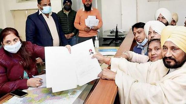 Punjab polls: CM Channi files nomination papers from Bhadaur