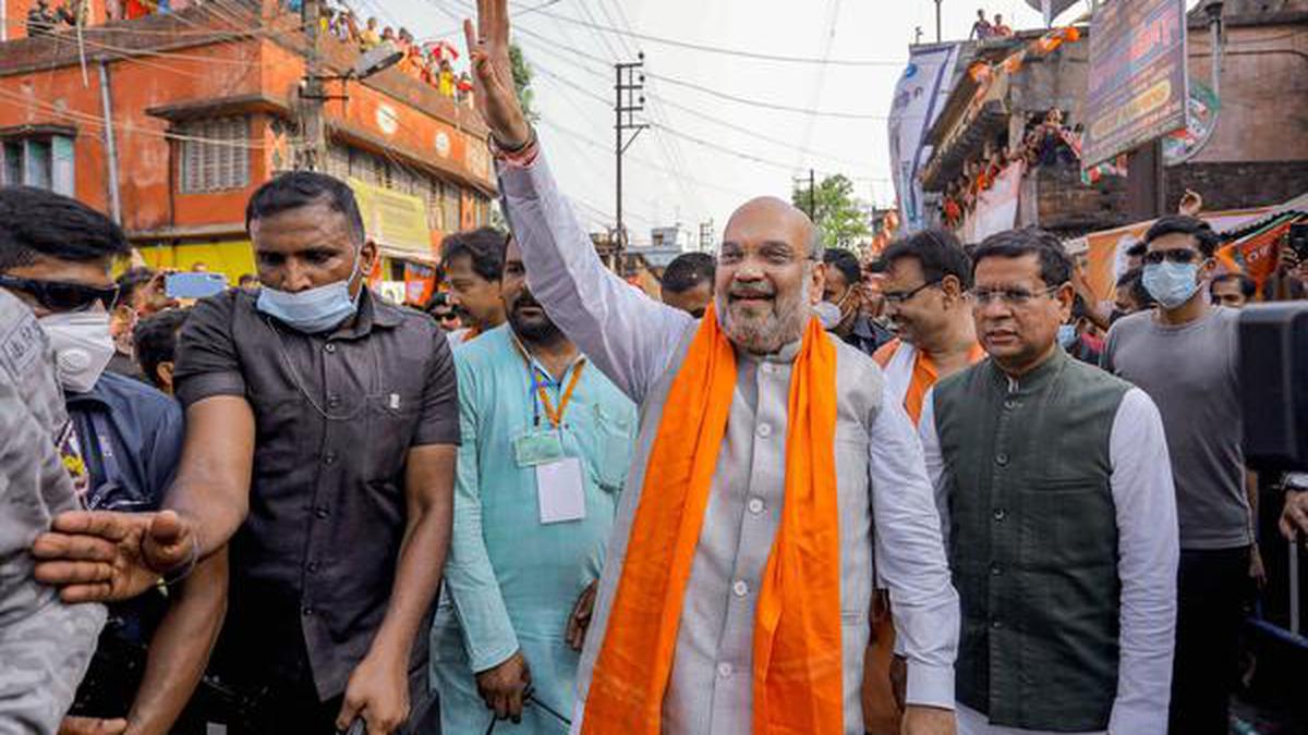 West Bengal Assembly elections | Amit Shah holds road show in Singur,  assures industrialisation - The Hindu