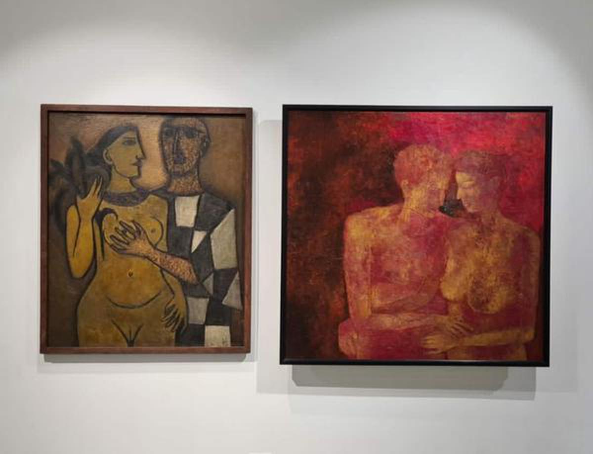 Akbar Padamsee’s ‘Lovers’ series from the 1950s — part of ‘Mapping the Lost Spectrum’