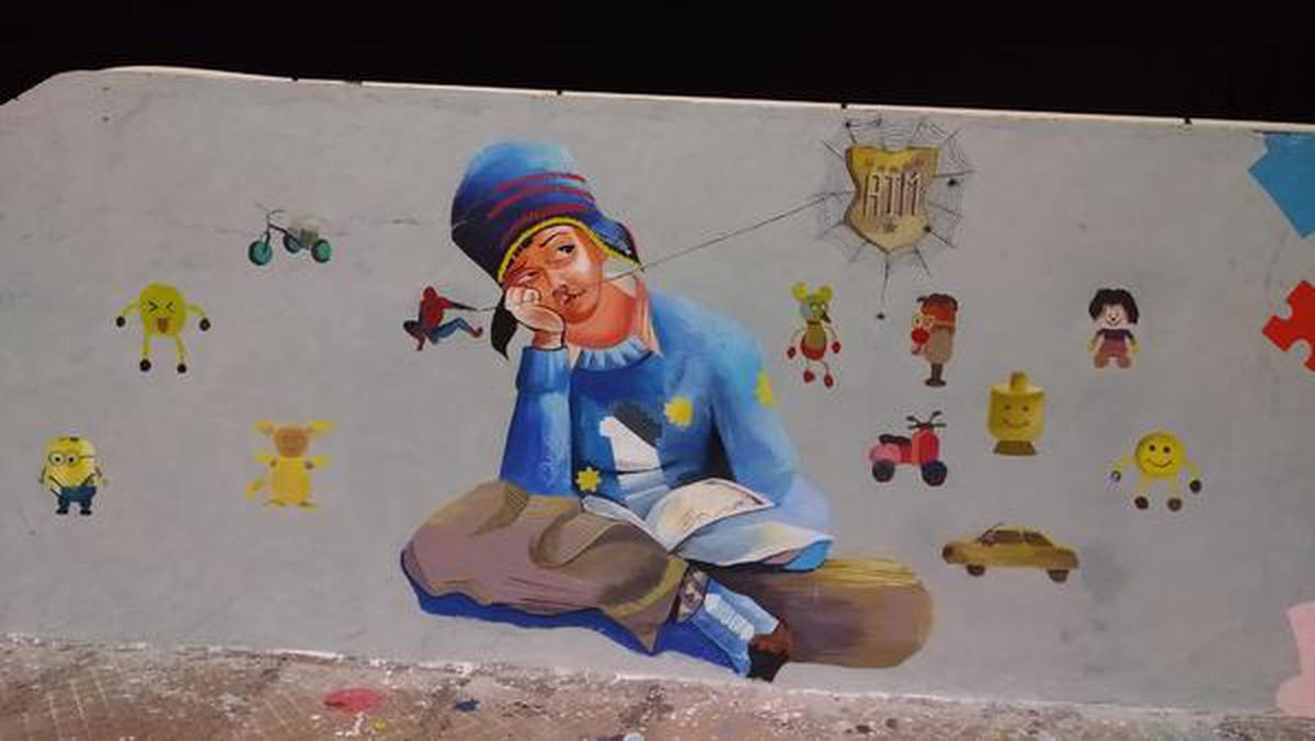 Four young artists give colourful facelift to several walls in Hyderabad