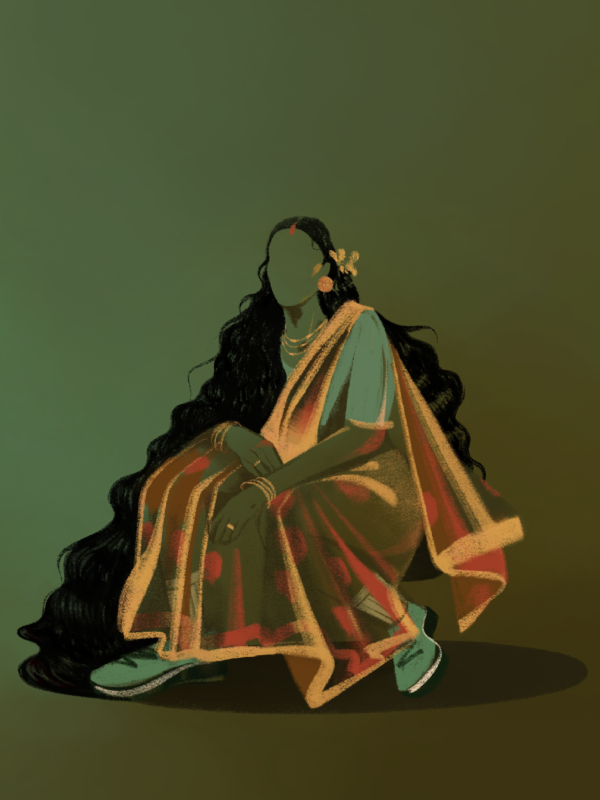 ‘Sit like a lady’ by Anjali Chandrashekar for Ode to India