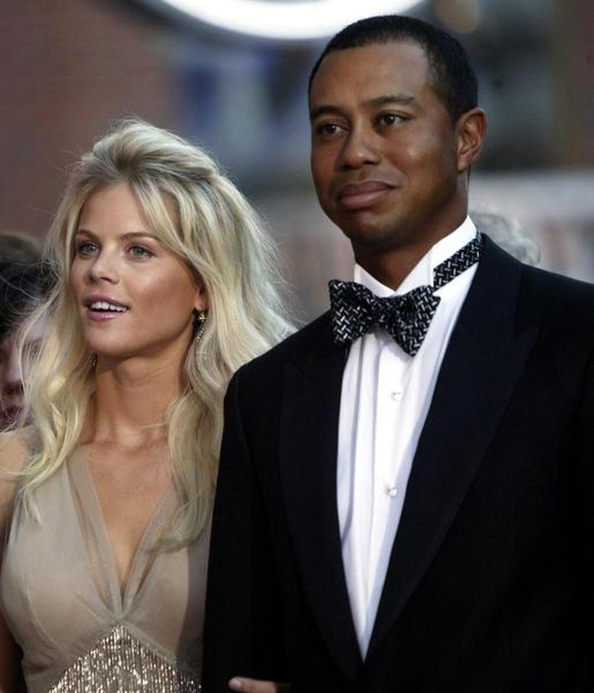 Tiger Woods and Elin Nordegren, photographed in 2004