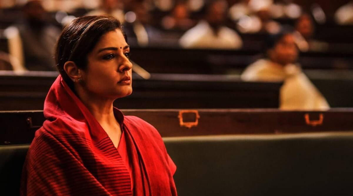 Raveena Tandon in a still from ‘KGF: Chapter 2’