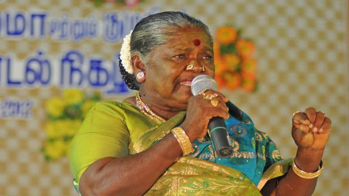 Tamil folk singer, actress Paravai Muniyamma no more - The Hindu