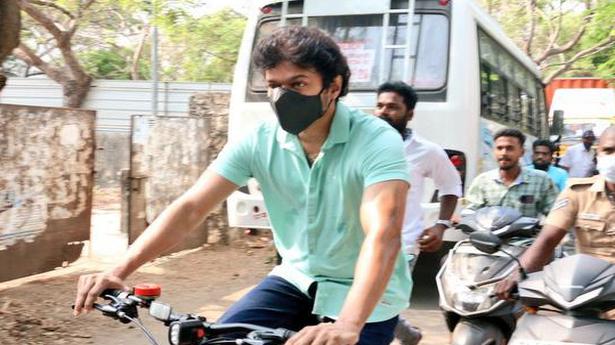 Actor Vijay explains decision to cycle to polling booth