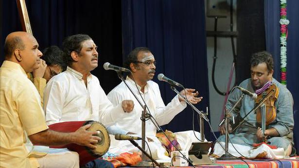 A sprightly performance by Malladi Brothers