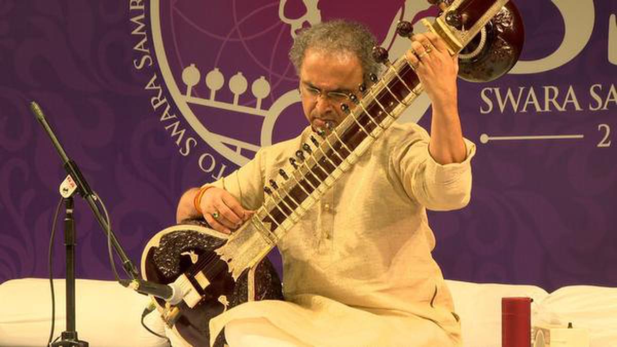 Sitar player Pt. Subhendra Rao at Swara Samrat Festival, 2021