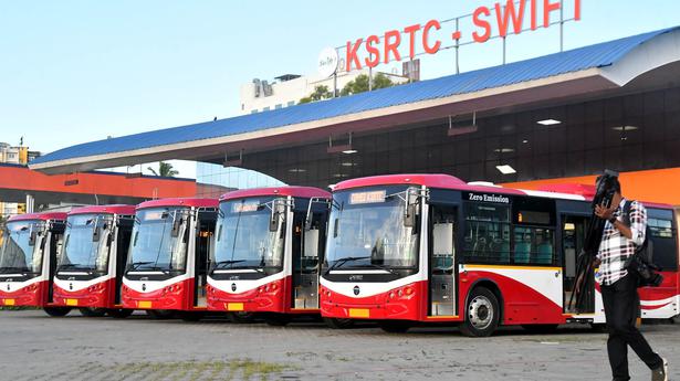 e-buses inducted into KSRTC city circular service