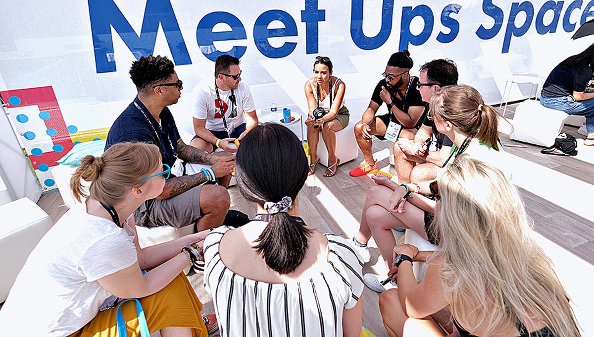 The Meet Ups Space at Cannes Lions 2019