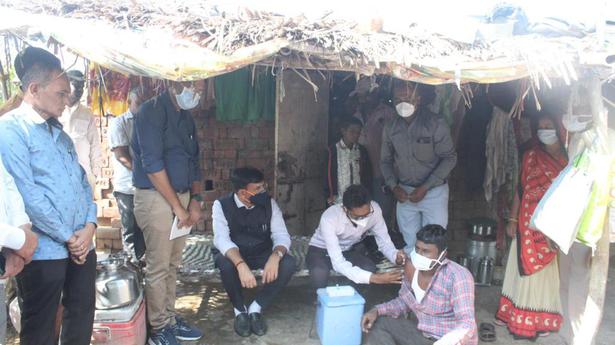 Mandaviya visits houses in Gujarat’s Shetrunji village to encourage people to get Covid vaccine