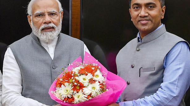  
Pramod Sawant meets PM Modi in Delhi