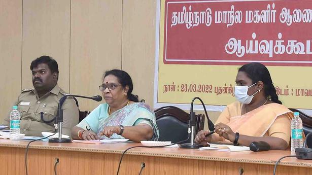 State Women’s Commission chairperson holds review meeting in Dharmapuri