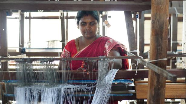 Watch | Pollachi’s women master the basics of weaving