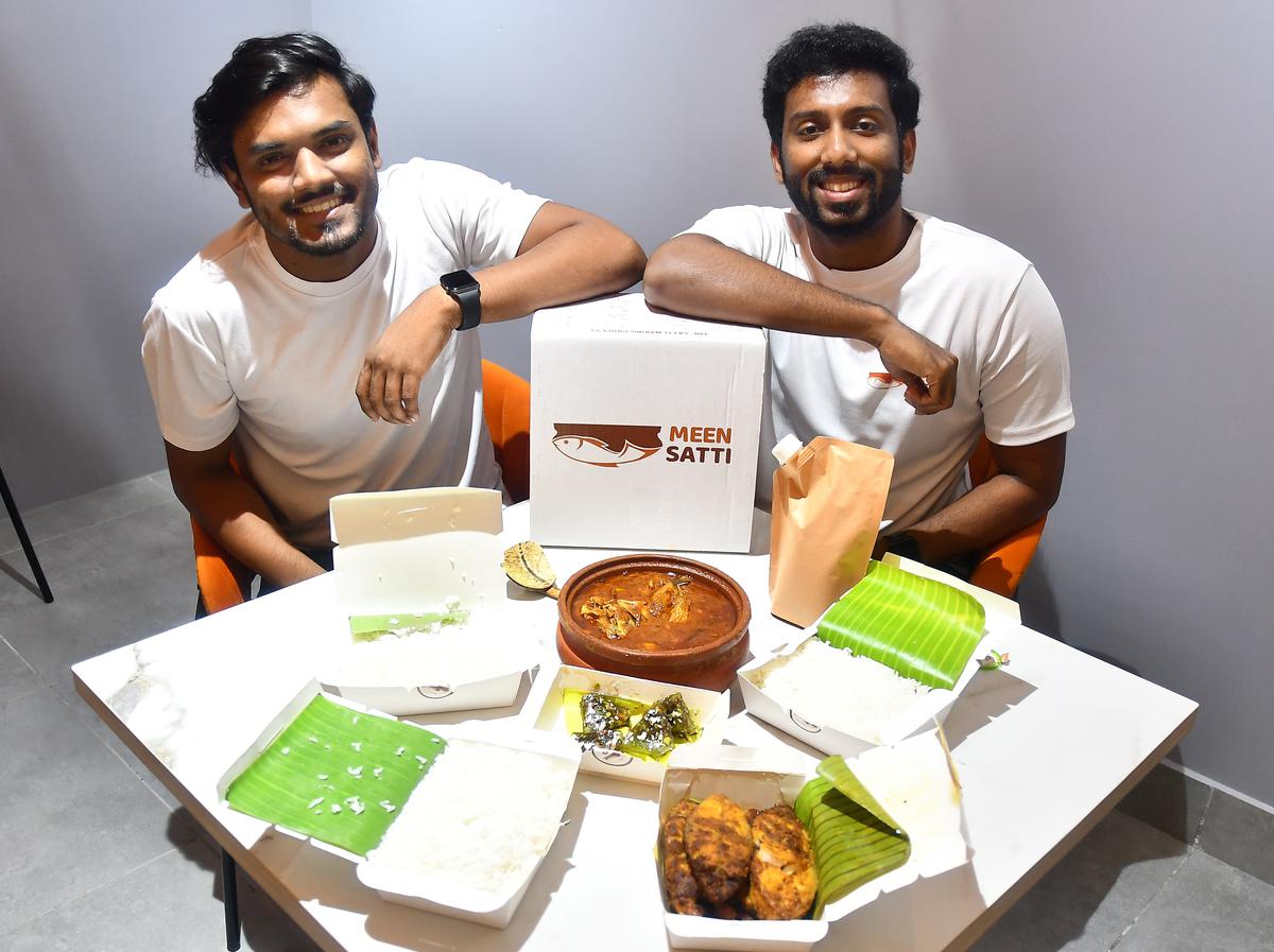 Chennai restaurateurs Richie Richard and Aravind Suresh of Meen Satti.