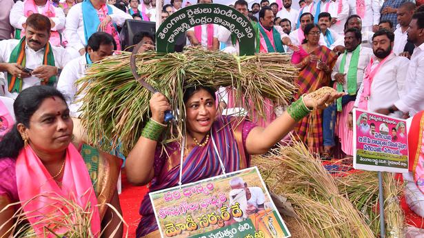 Paddy issue: TRS to intensify stir