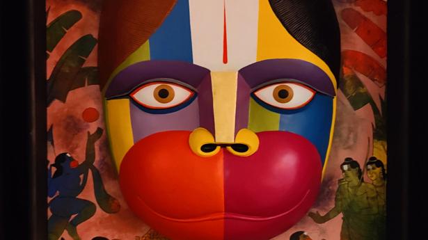 Telangana artist Appam Raghava’s mythological narratives in pops of colours