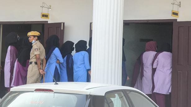 Hijab controversy: Six students of Udupi government PU college skip class