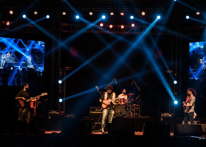 Carnatic jazz-rock band Jatayu live in concert