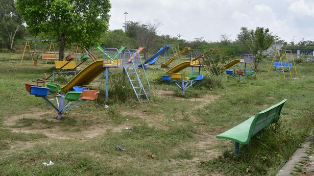 Green Park at Panchapur in a pitiable state