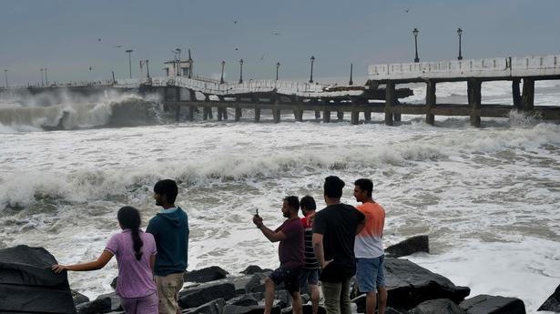 Portion of old pier in Puducherry collapses