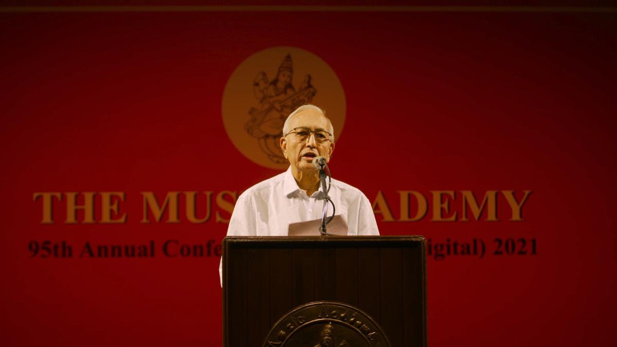 President of The Music Academy N. Murali. File 