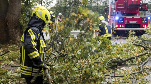 Strong winds cause damage, disruptions in western Europe