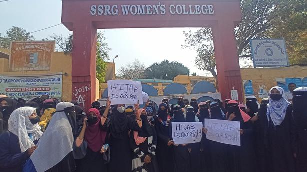 Students stage protest outside college