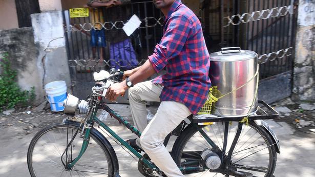 Customised bicycle helps trader beat fuel price rise