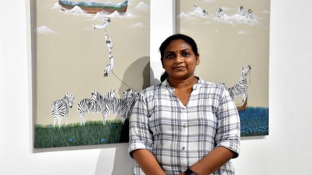 Babitha Rajiv’s painting exhibition in Thiruvananthapuram depicts various kinds of desire