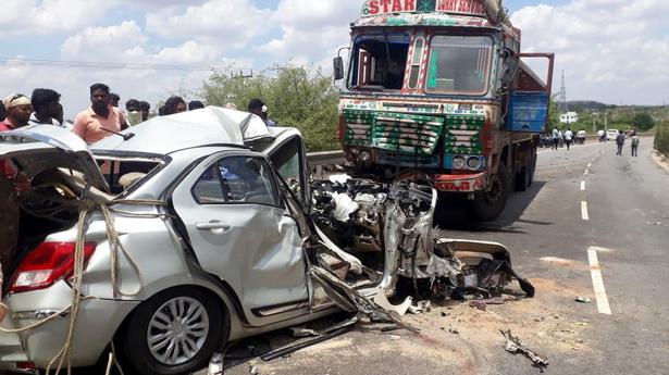 Three killed as lorry hits car