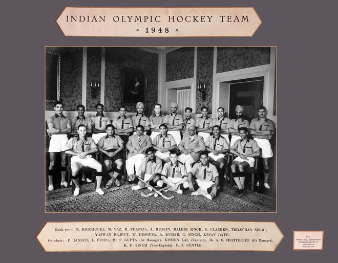 The Indian Olympic Hockey team of 1948