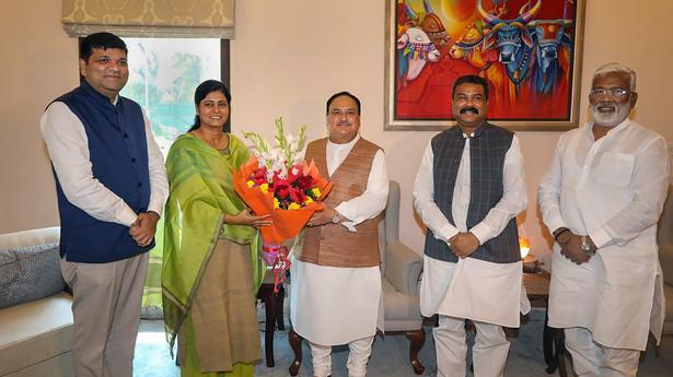 Uttar Pradesh government formation | BJP president Nadda meets Anupriya Patel and Sanjay Nishad