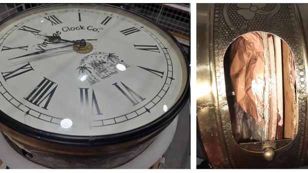 Amphetamine worth ₹40 lakh found hidden in clock at KIA’s cargo section