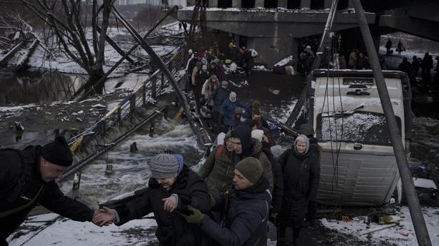 Russia-Ukraine crisis live updates | Russians keep pressure on Mariupol; massive convoy breaks up