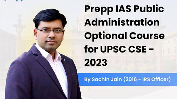 Prepp IAS Public Administration Optional Course for UPSC CSE 2023 by Sachin Jain (2016 - IRS Officer)