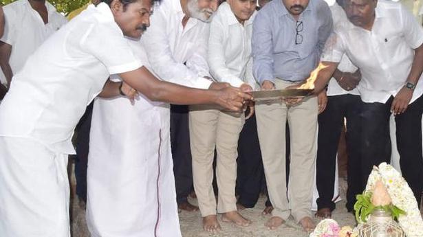 Work on construction of steps to Tiruttani hill shrine launched
